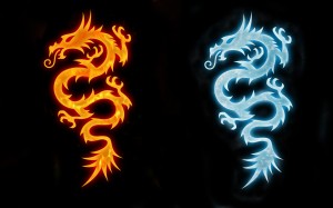 огненный дракон водяной дракон